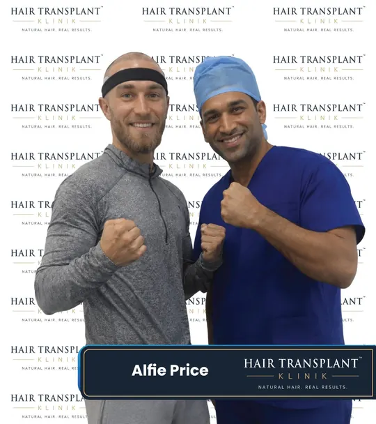 Celebrity client at Hair Transplant Klinik