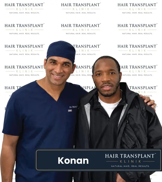 Celebrity client at Hair Transplant Klinik