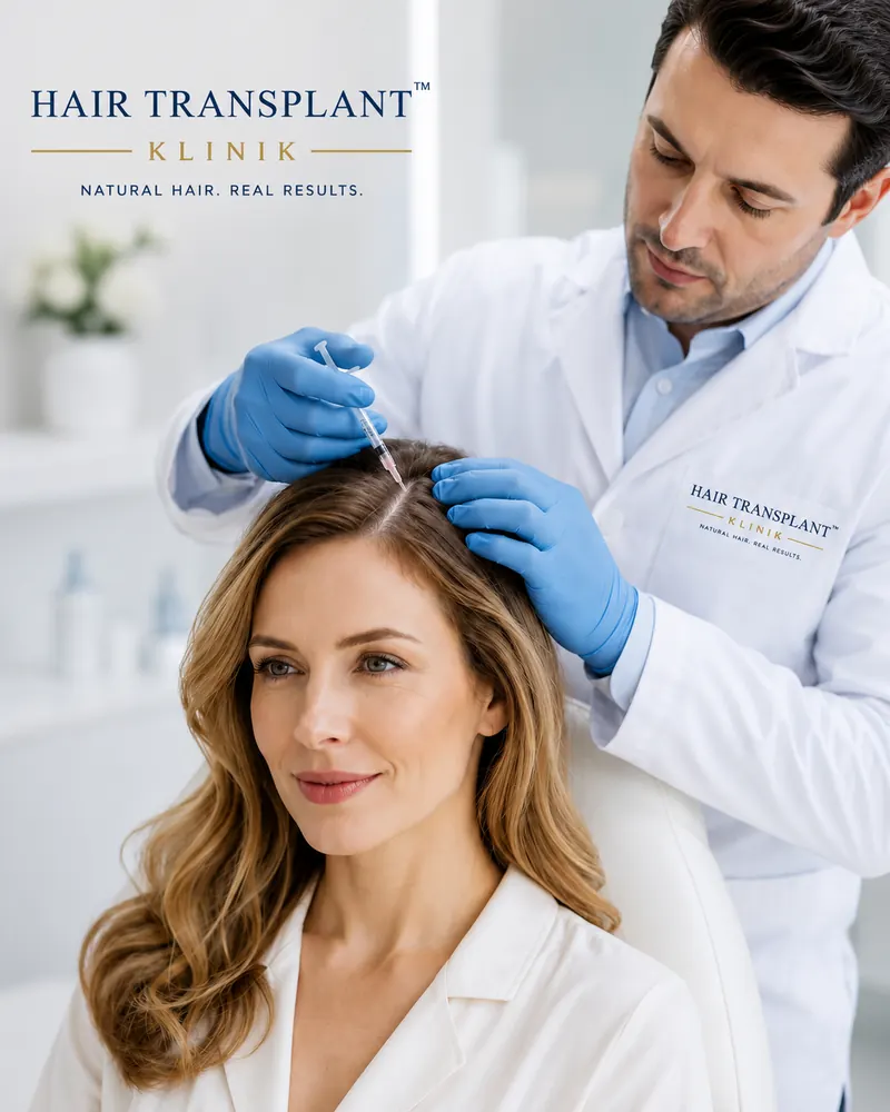Platelet-rich plasma (PRP) for women at Hair Transplant Klinik